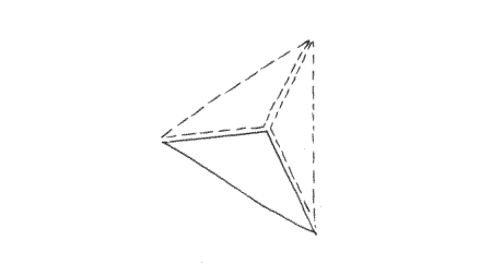 volcano as a tetrahedron